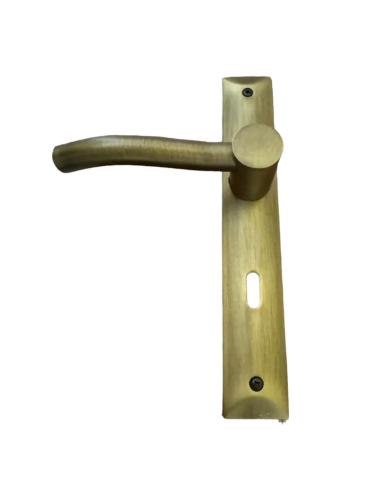 DOOR HANDLE on PLATE art.: 2770 MAT BRASS