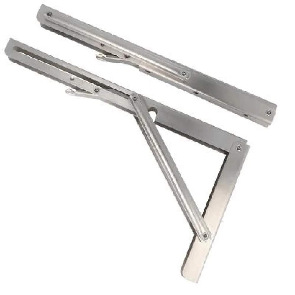 FOLDING BRACKET SET (2pcs) 300mm SELF LOCKING SS-304