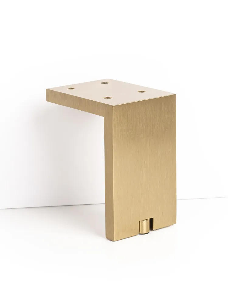 FURNITURE LEG FONDA 100mm MAT BRUSHED DARK BRASS