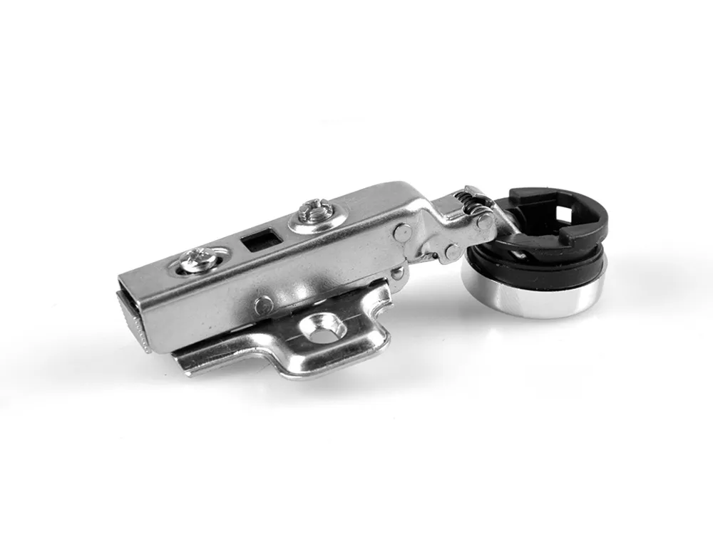 SOLF CLOSING GLASS HINGE - FULL OVERLAY - CHROME