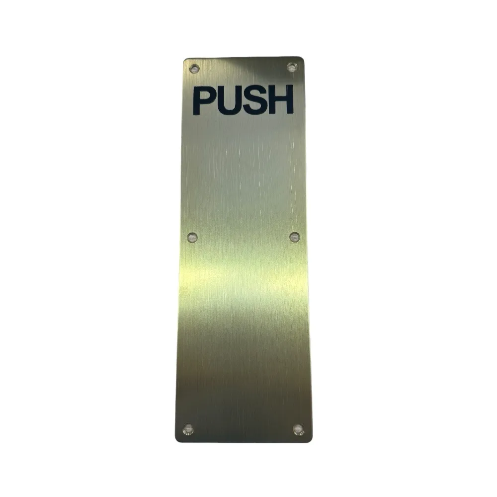 PUSH PLATE 100mm X 300mm MATT GOLD