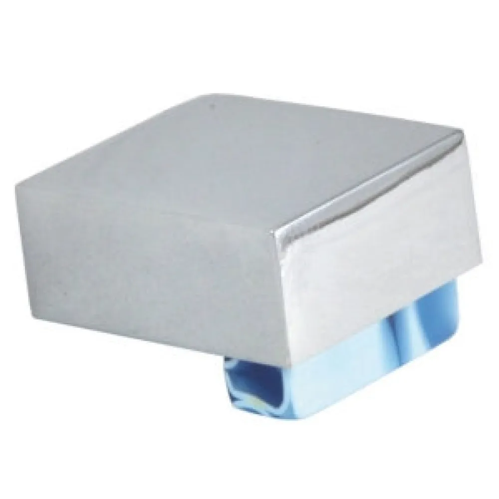 CABINET KNOB art.: 670 23x16x26mm CHROME/BLUE