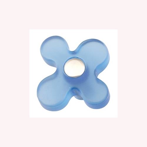 CABINET KNOB art.: 608 BLUE RESIN PLASTIC