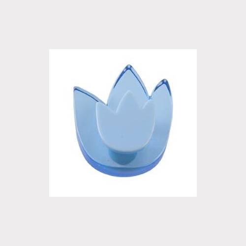 CABINET KNOB art.: 665 / TULIP ACRYLIC-BLUE