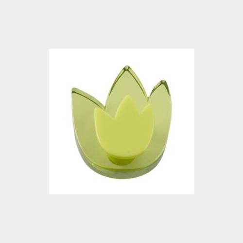 CABINET KNOB art.: 665 / TULIP ACRYLIC-GREEN