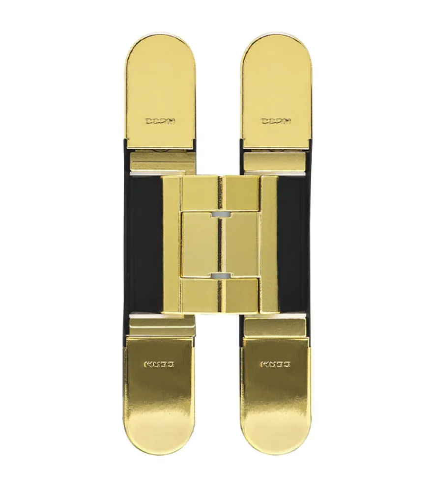 INVISIBLE 3D HINGE art.: 1430 BRASS PLATED