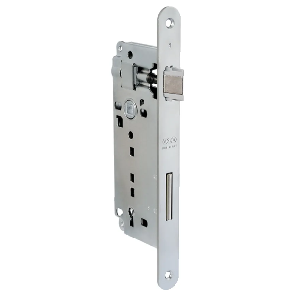 DOOR LOCK AGB PATENT GRANDE 50-90 - KEY NICKEL ROUND F22