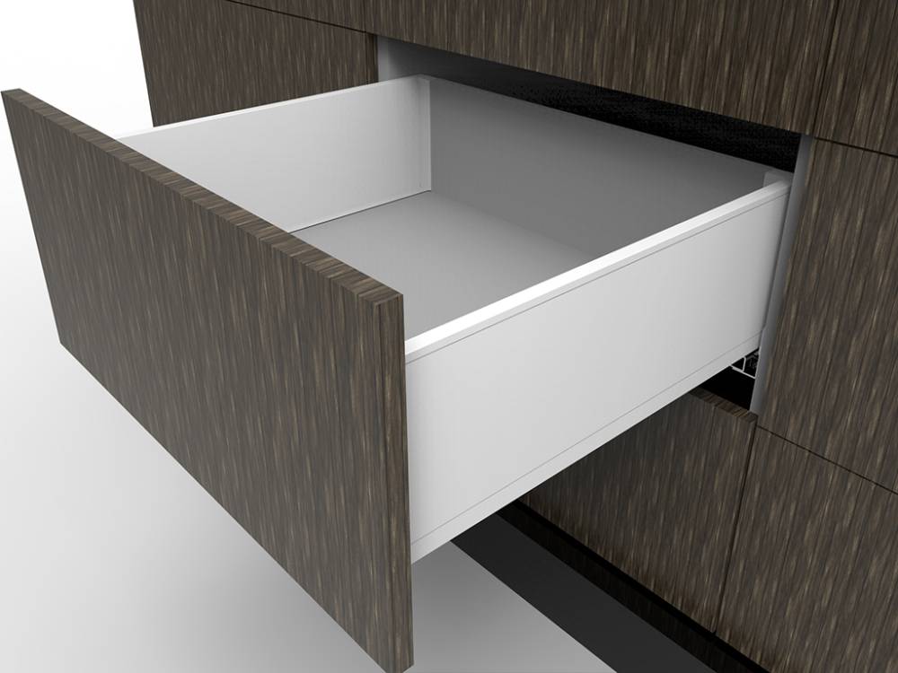 SLIM DRAWER WHITE H=167mm D=40cm