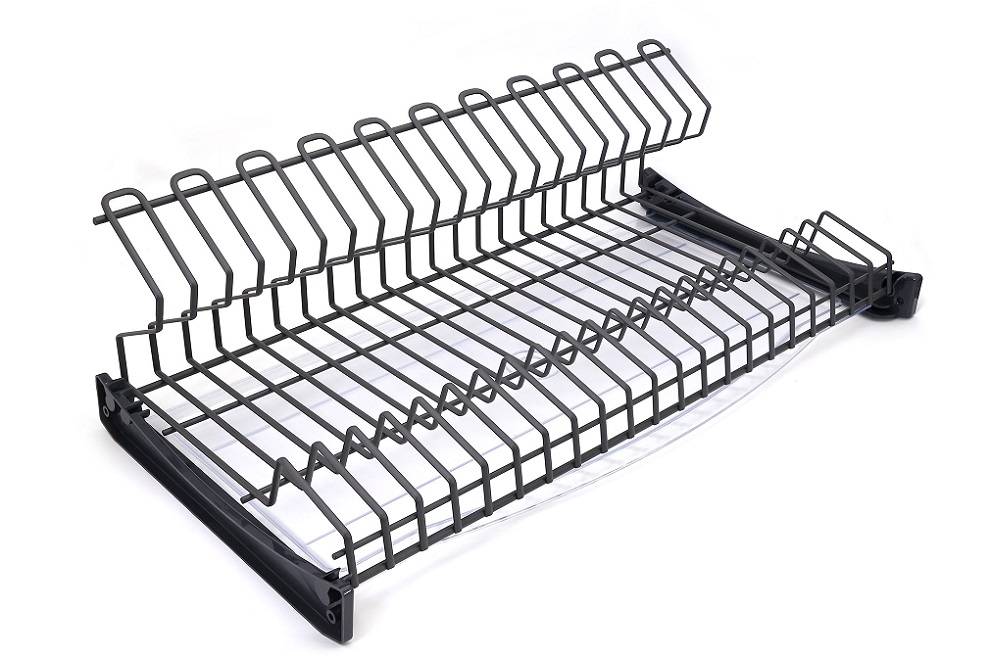 DISH DRAINER GALAXY W=90cm (864mm) Anthracite c/w supports