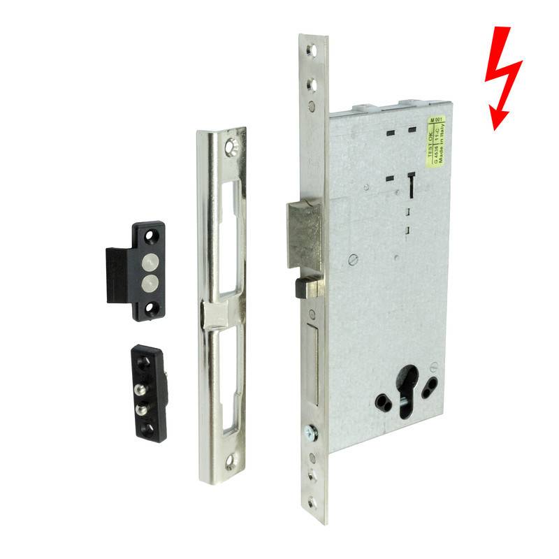 ELECTRIC MORTISE LOCK CISA art.: 12015 / 60mm NICKEL