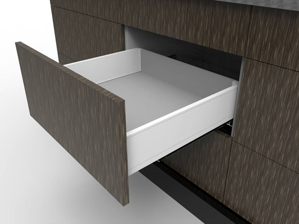 SLIM DRAWER WHITE 121mm D=35cm