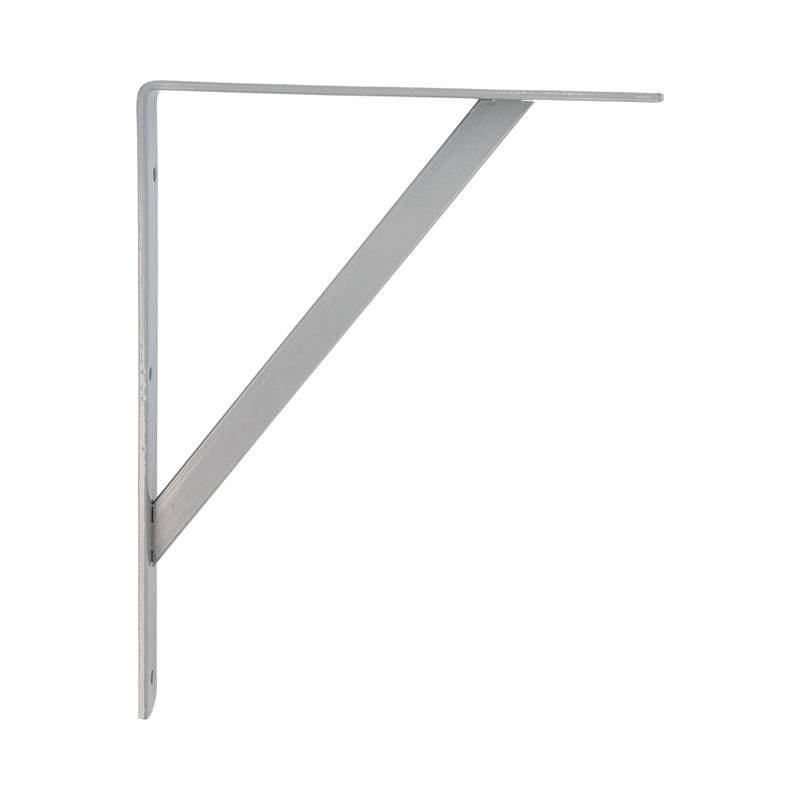 SHELF BRACKET - REINFORCED - 225x300mm SILVER